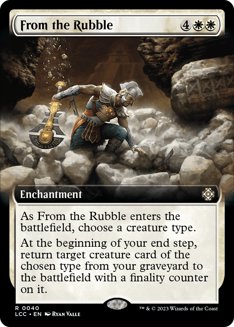 From the Rubble (Extended Art) [The Lost Caverns of Ixalan Commander] | Gamers Paradise