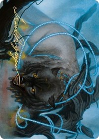Bind the Monster Art Card (Gold-Stamped Signature) [Kaldheim Art Series] | Gamers Paradise