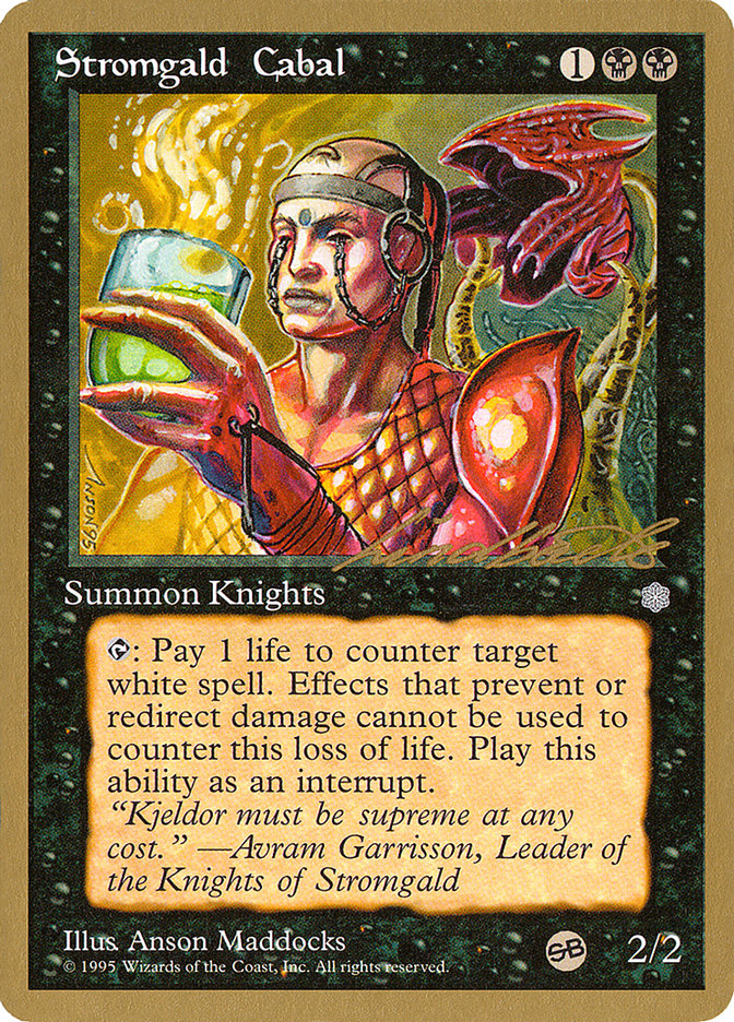 Stromgald Cabal (Leon Lindback) (SB) [Pro Tour Collector Set] | Gamers Paradise