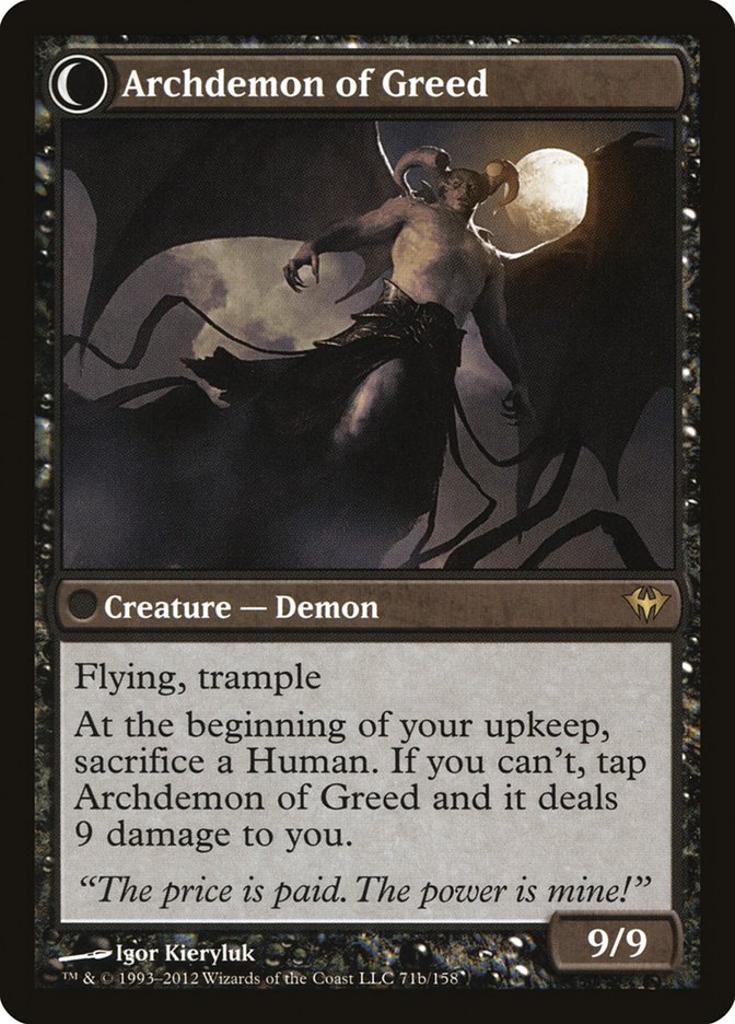 Ravenous Demon // Archdemon of Greed [Dark Ascension] | Gamers Paradise