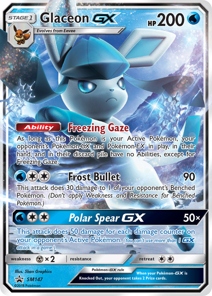 Glaceon GX (SM147) [Sun & Moon: Black Star Promos] | Gamers Paradise