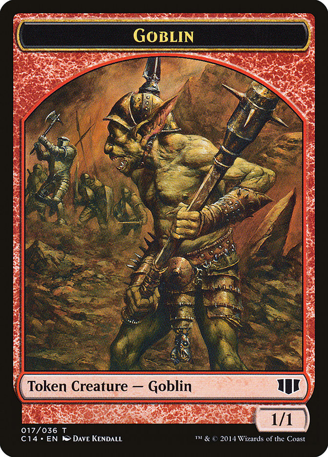 Goblin // Goat Double-Sided Token [Commander 2014 Tokens] | Gamers Paradise