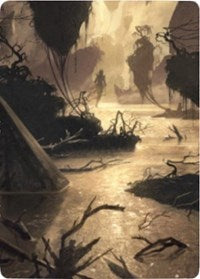 Murkwater Pathway Art Card [Zendikar Rising Art Series] | Gamers Paradise