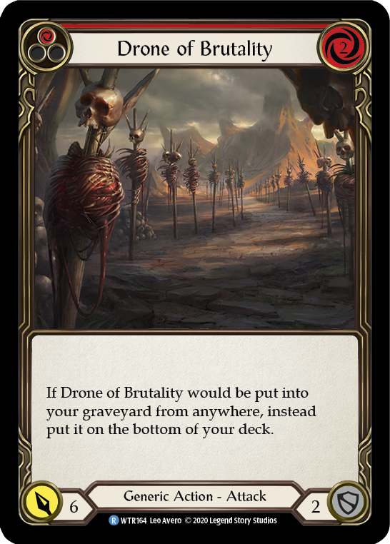 Drone of Brutality (Red) [U-WTR164] (Welcome to Rathe Unlimited)  Unlimited Rainbow Foil | Gamers Paradise