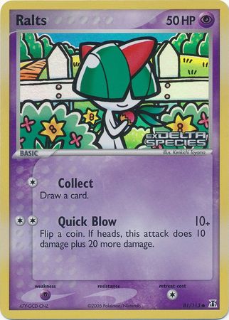 Ralts (81/113) (Stamped) [EX: Delta Species] | Gamers Paradise