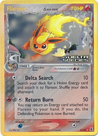 Flareon (5/113) (Delta Species) (Stamped) [EX: Delta Species] | Gamers Paradise