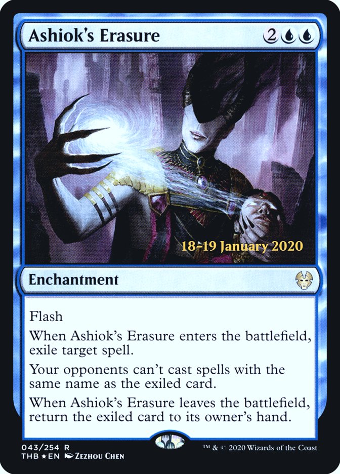 Ashiok's Erasure [Theros Beyond Death Prerelease Promos] | Gamers Paradise