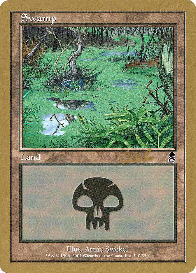 Swamp (cr340) (Carlos Romao) [World Championship Decks 2002] | Gamers Paradise