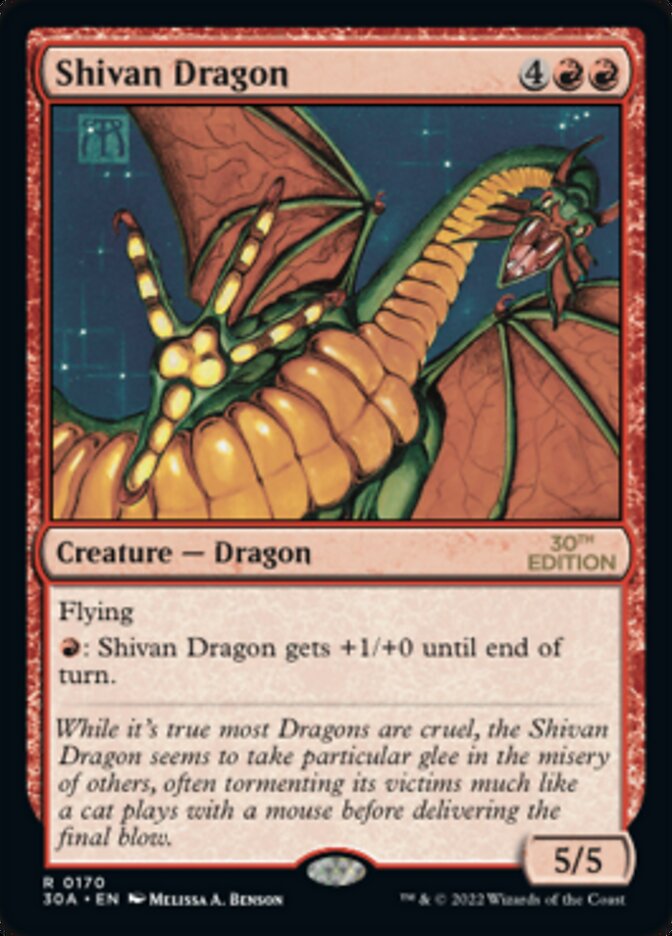 Shivan Dragon [30th Anniversary Edition] | Gamers Paradise