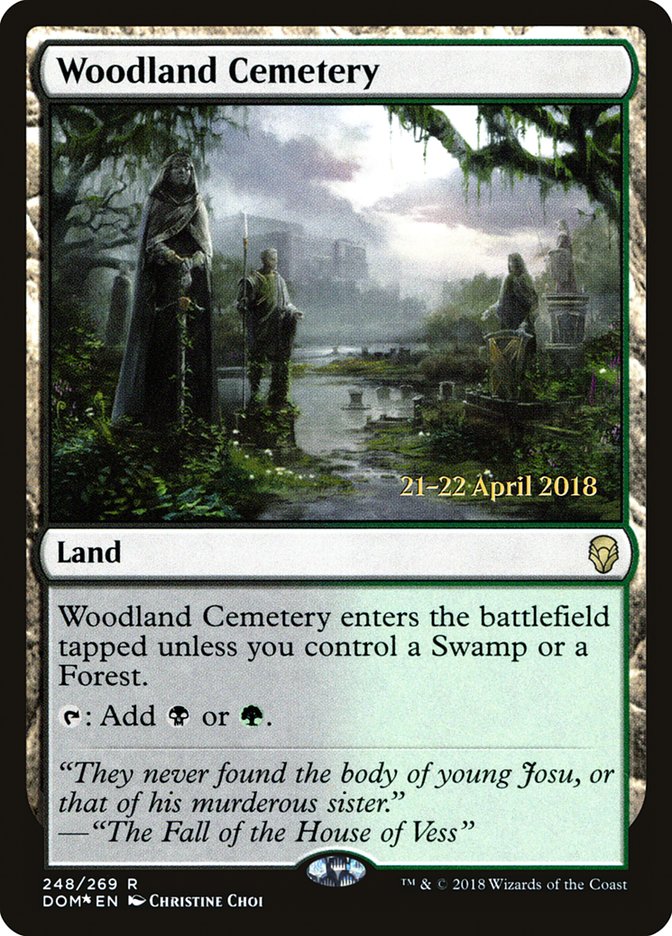 Woodland Cemetery [Dominaria Prerelease Promos] | Gamers Paradise