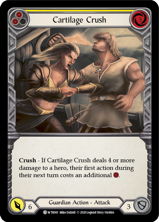 Cartilage Crush (Yellow) [U-WTR061] (Welcome to Rathe Unlimited)  Unlimited Rainbow Foil | Gamers Paradise