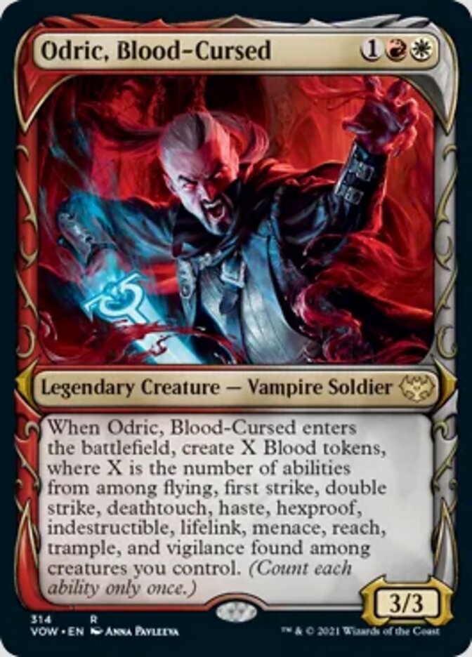 Odric, Blood-Cursed (Showcase Fang Frame) [Innistrad: Crimson Vow] | Gamers Paradise