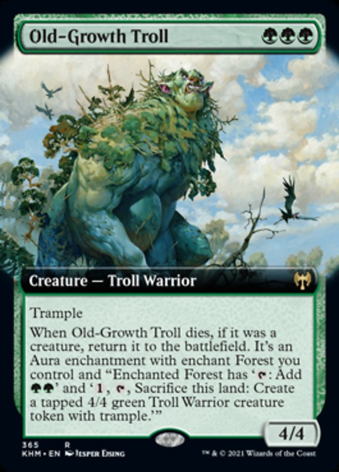 Old-Growth Troll (Extended Art) [Kaldheim] | Gamers Paradise