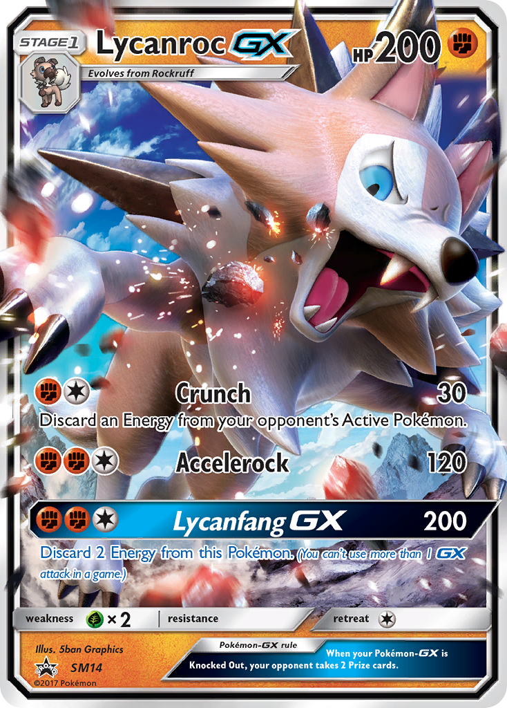 Lycanroc GX (SM14) [Sun & Moon: Black Star Promos] | Gamers Paradise