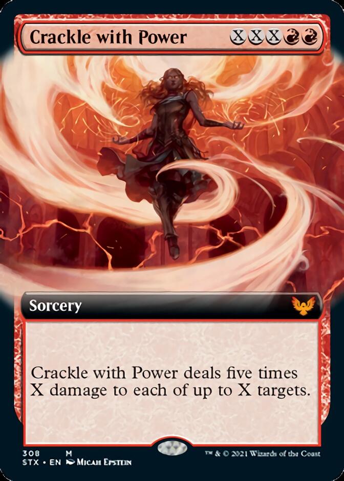 Crackle with Power (Extended Art) [Strixhaven: School of Mages] | Gamers Paradise