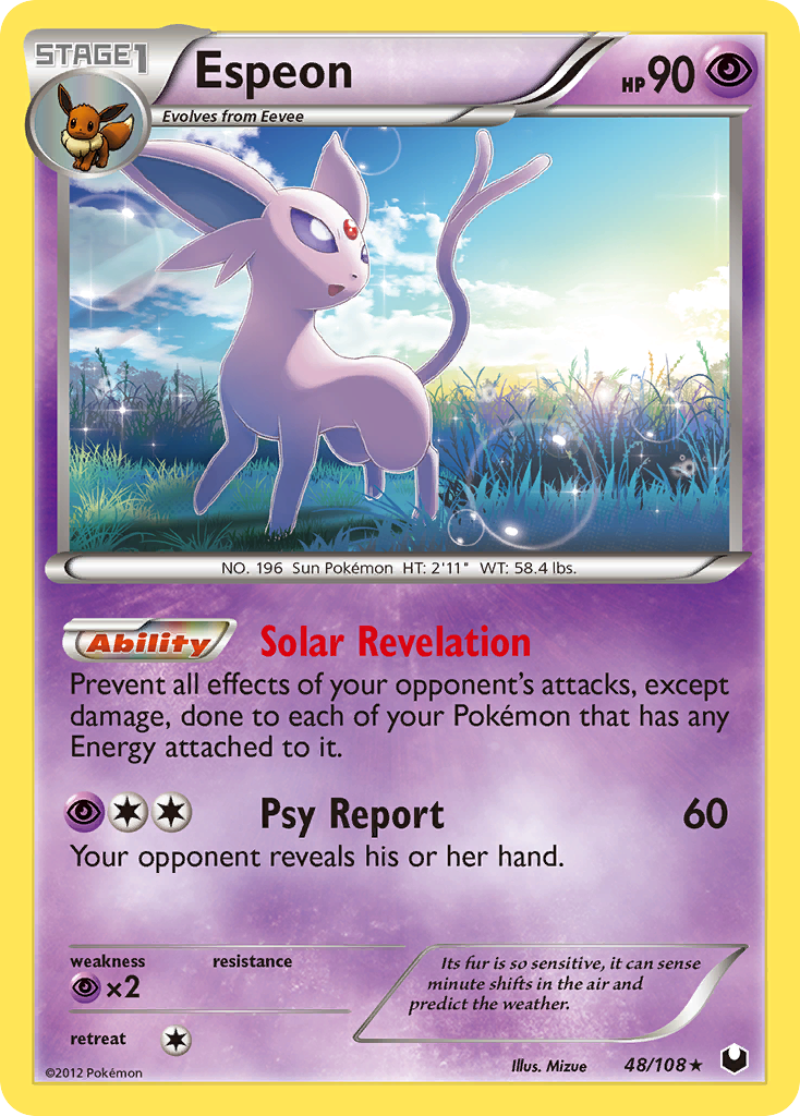 Espeon (48/108) [Black & White: Dark Explorers] | Gamers Paradise