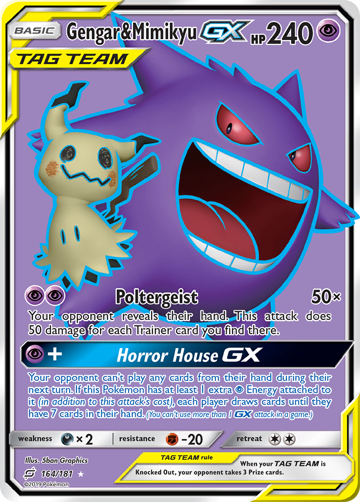 Gengar & Mimikyu GX (164/181) [Sun & Moon: Team Up] | Gamers Paradise