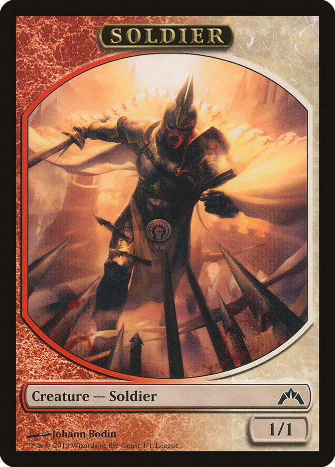 Soldier Token (Johann Bodin) [League Tokens 2013] | Gamers Paradise