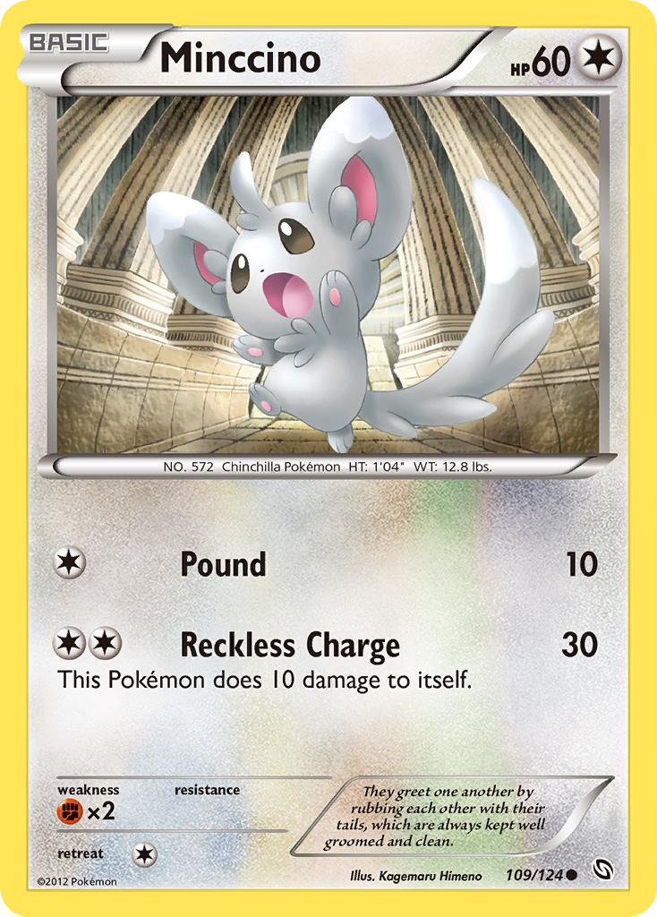 Minccino (109/124) [Black & White: Dragons Exalted] | Gamers Paradise