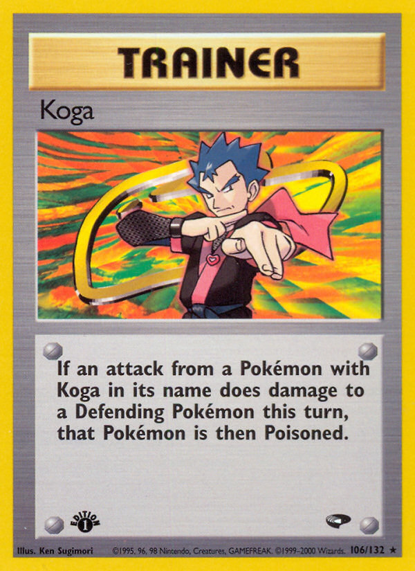 Koga (106/132) [Gym Challenge 1st Edition] | Gamers Paradise