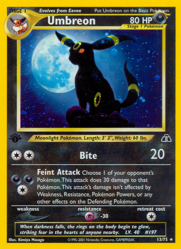 Umbreon (13/75) [Neo Discovery 1st Edition] | Gamers Paradise