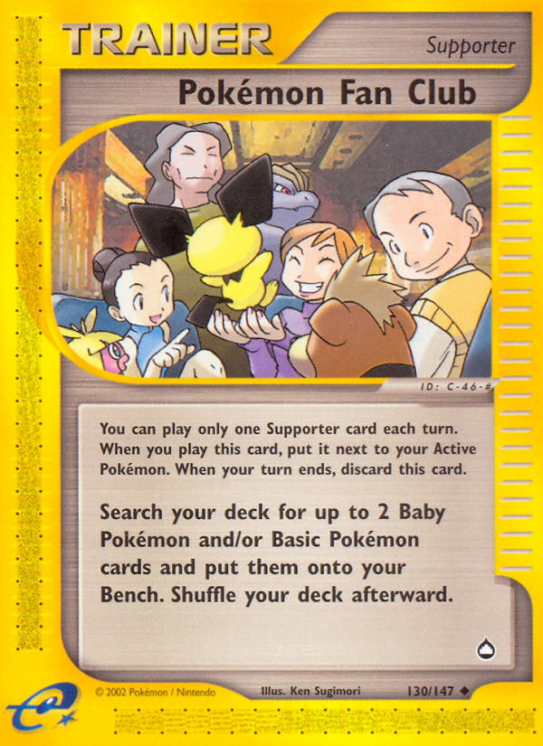 Pokemon Fan Club (130/147) [Aquapolis] | Gamers Paradise