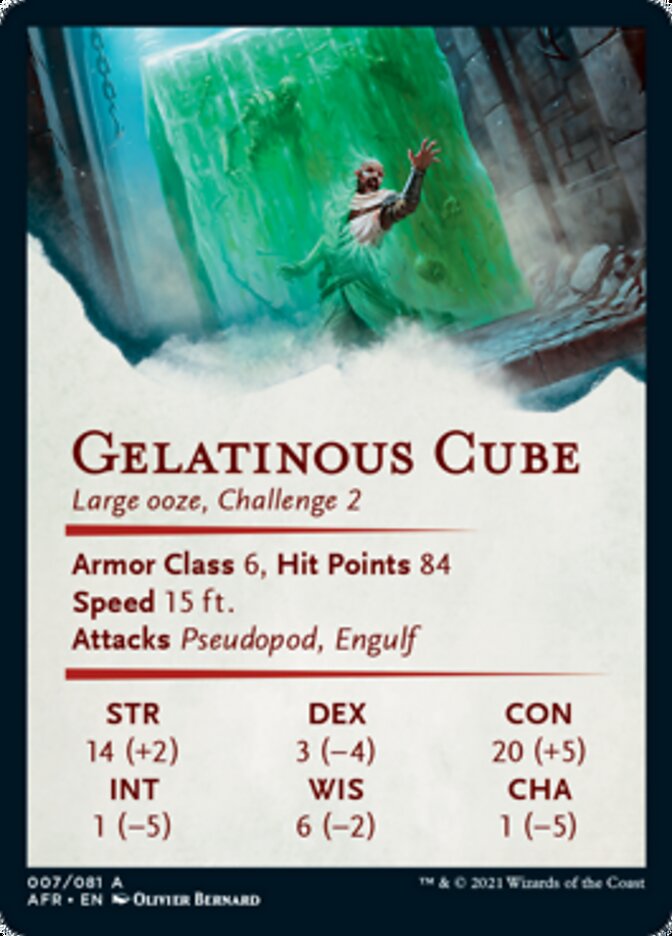 Gelatinous Cube Art Card [Dungeons & Dragons: Adventures in the Forgotten Realms Art Series] | Gamers Paradise