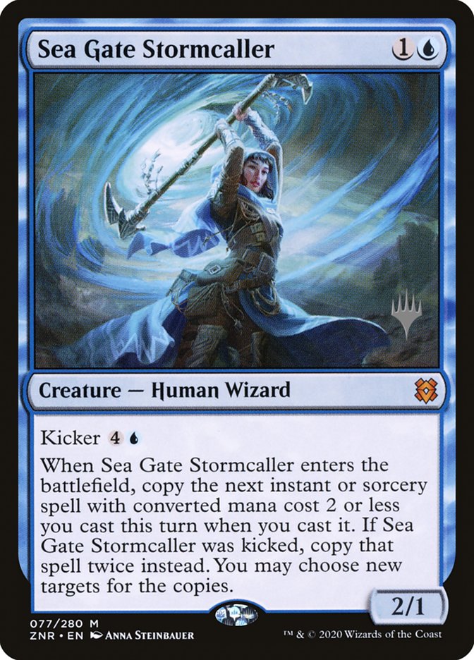 Sea Gate Stormcaller (Promo Pack) [Zendikar Rising Promos] | Gamers Paradise