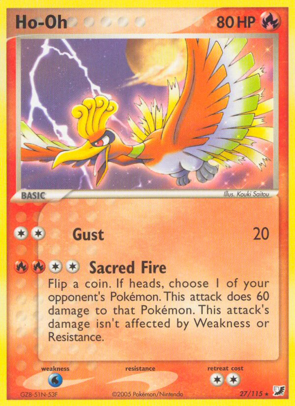 Ho-Oh (27/115) [EX: Unseen Forces] | Gamers Paradise