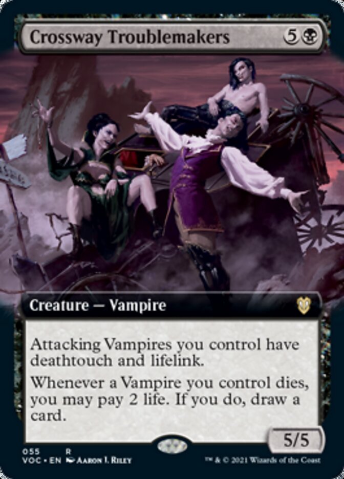 Crossway Troublemakers (Extended Art) [Innistrad: Crimson Vow Commander] | Gamers Paradise