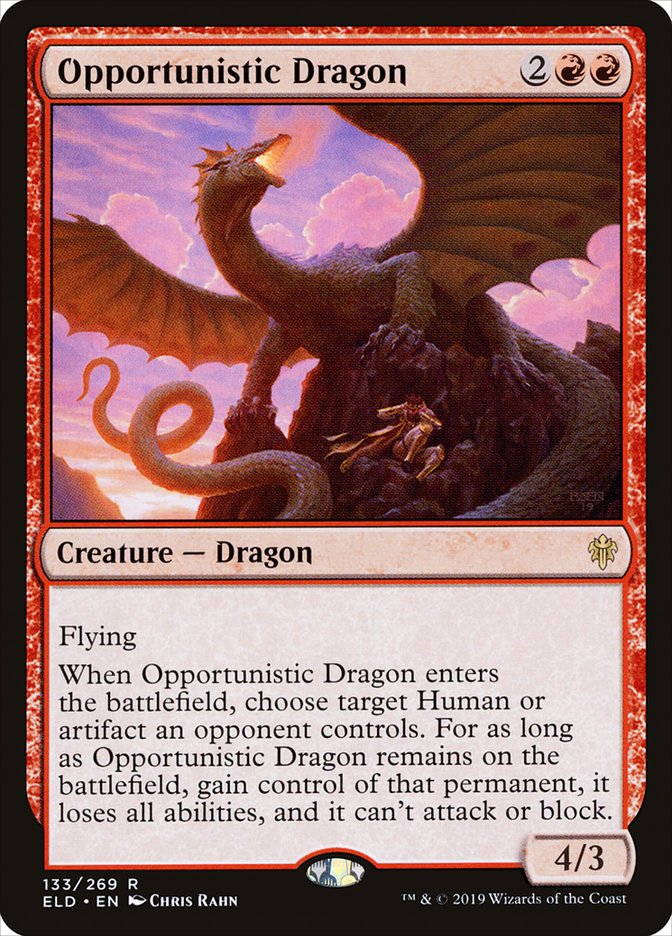 Opportunistic Dragon [Throne of Eldraine] | Gamers Paradise