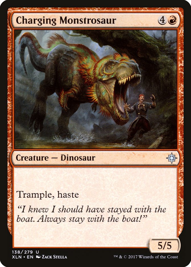 Charging Monstrosaur [Ixalan] | Gamers Paradise