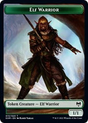 Elf Warrior // Zombie Berserker Double-Sided Token [Kaldheim Tokens] | Gamers Paradise