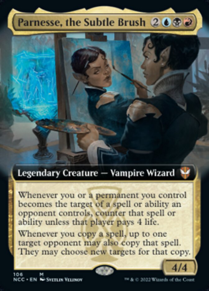 Parnesse, the Subtle Brush (Extended Art) [Streets of New Capenna Commander] | Gamers Paradise