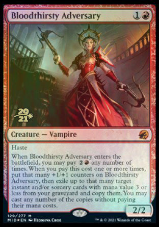 Bloodthirsty Adversary [Innistrad: Midnight Hunt Prerelease Promos] | Gamers Paradise