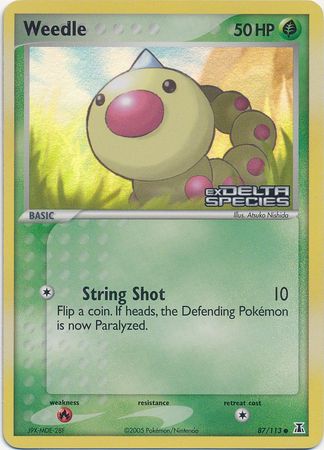 Weedle (87/113) (Stamped) [EX: Delta Species] | Gamers Paradise