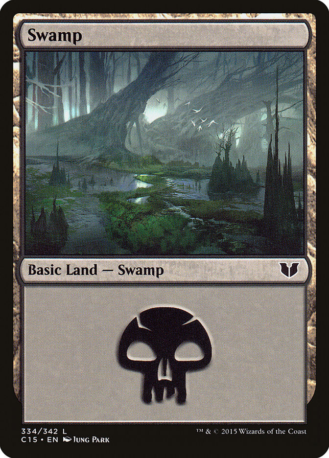 Swamp (334) [Commander 2015] | Gamers Paradise
