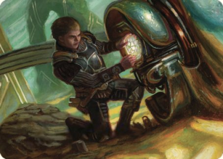 Urza, Powerstone Prodigy Art Card [The Brothers' War Art Series] | Gamers Paradise