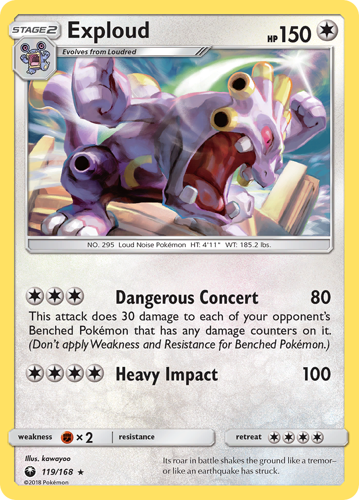 Exploud (119/168) [Sun & Moon: Celestial Storm] | Gamers Paradise