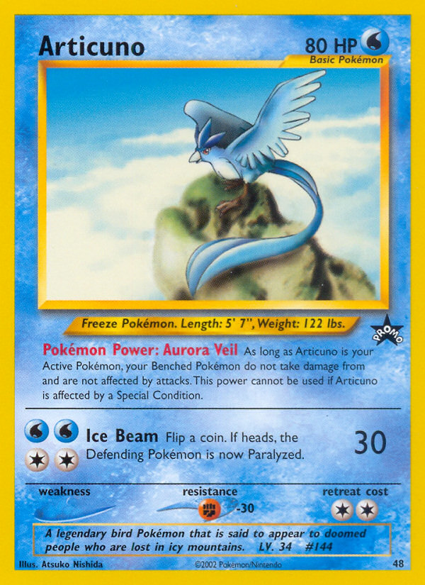Articuno (48) [Wizards of the Coast: Black Star Promos] | Gamers Paradise
