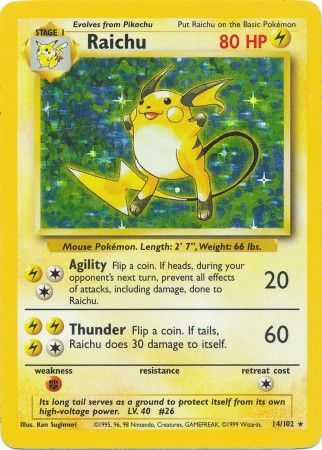 Raichu (14/102) [Base Set Unlimited] | Gamers Paradise