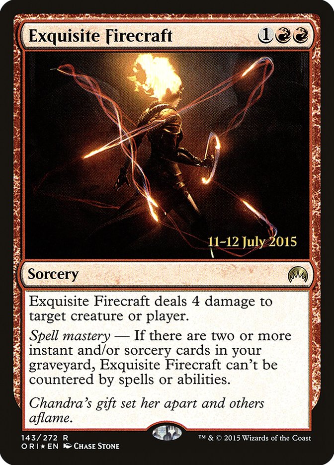 Exquisite Firecraft [Magic Origins Prerelease Promos] | Gamers Paradise