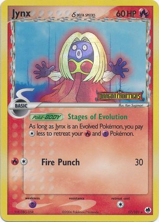 Jynx (17/101) (Delta Species) (Stamped) [EX: Dragon Frontiers] | Gamers Paradise