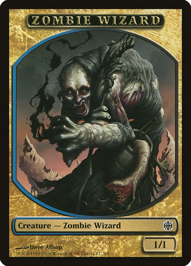 Zombie Wizard Token [Alara Reborn Tokens] | Gamers Paradise