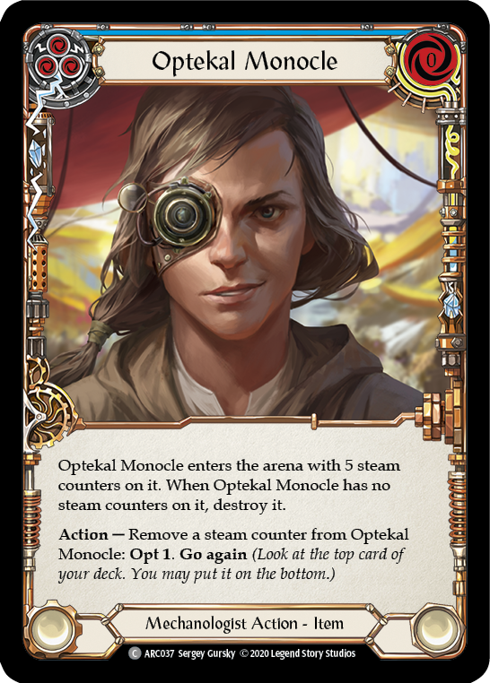 Optekal Monocle [U-ARC037] Unlimited Rainbow Foil | Gamers Paradise