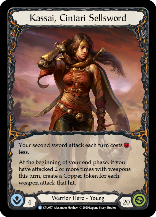 Kassai, Cintari Sellsword [CRU077] 1st Edition Rainbow Foil | Gamers Paradise