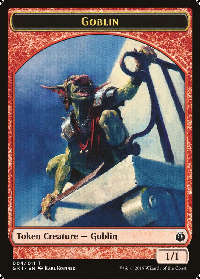 Weird // Goblin Double-Sided Token [Guilds of Ravnica Guild Kit Tokens] | Gamers Paradise