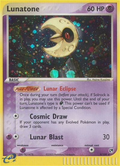 Lunatone (8/100) [EX: Sandstorm] | Gamers Paradise