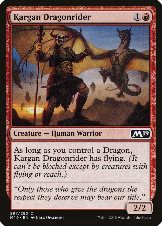 Kargan Dragonrider [Core Set 2019] | Gamers Paradise