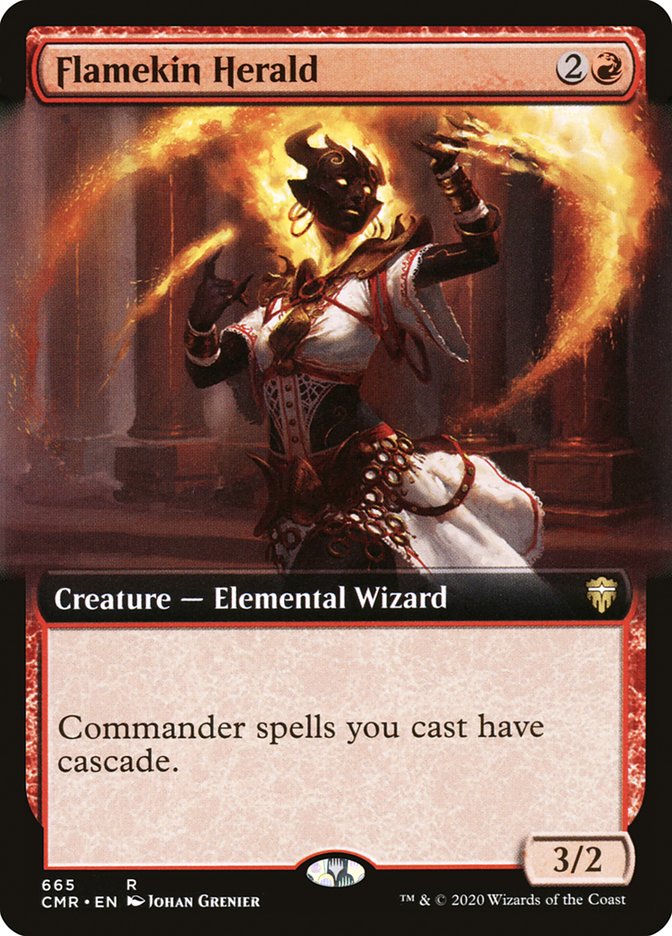 Flamekin Herald (Extended Art) [Commander Legends] | Gamers Paradise